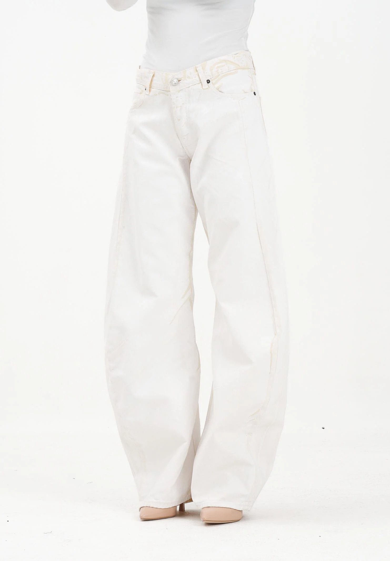 Image of MYEM Jeans Emanuela bianco da donna