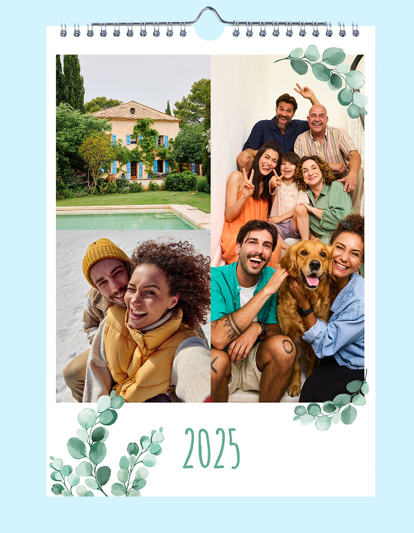 Calendario da parete con foto di amici