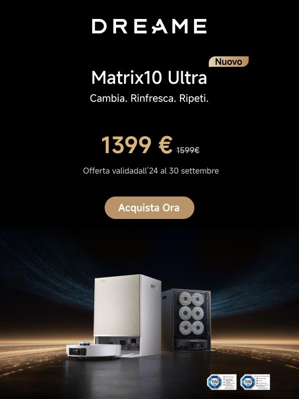 ⏰ Ultima chiamata: Risparmia 200 € sul Matrix10 Ultra