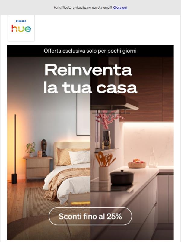 Fino al 25% di sconto ✨ Riprogetta la tua casa!