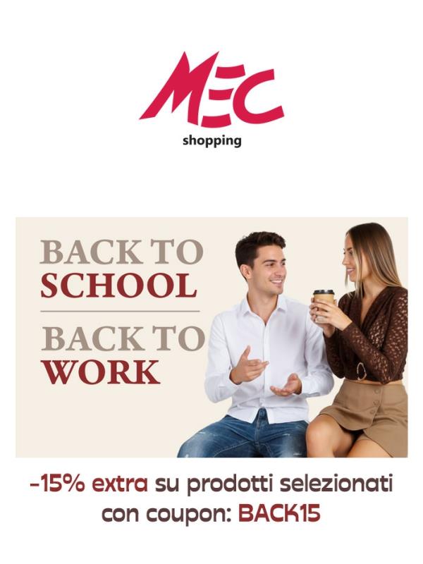 ⏰ULTIMO GIORNO:  -15% extra sui prodotti selezionati!