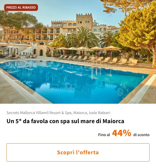 Un 5* da favola con spa sul mare di Maiorca