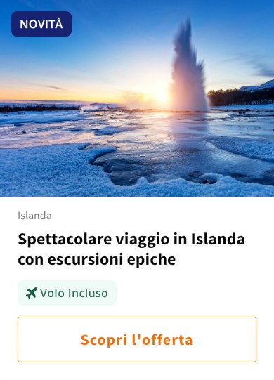Spettacolare viaggio in Islanda con escursioni epiche