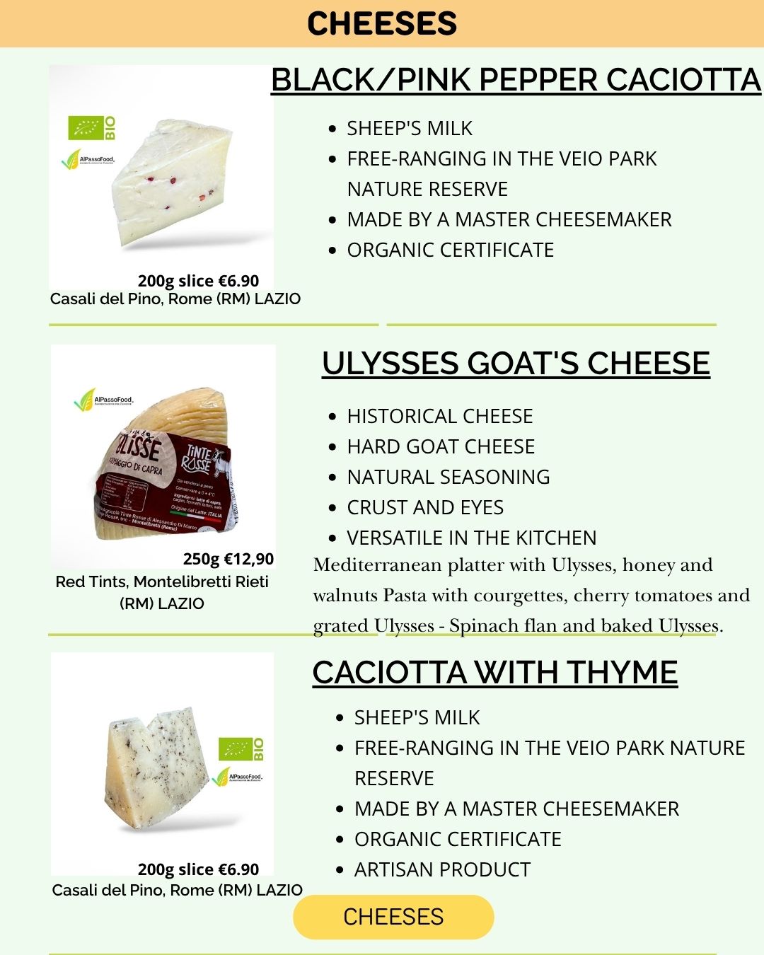 CHEESES