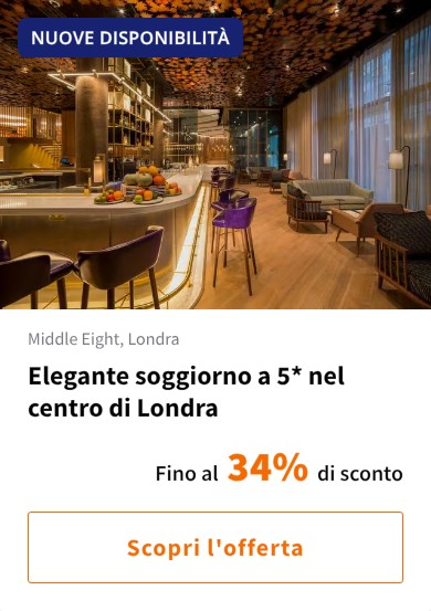 Elegante soggiorno a 5* nel centro di Londra