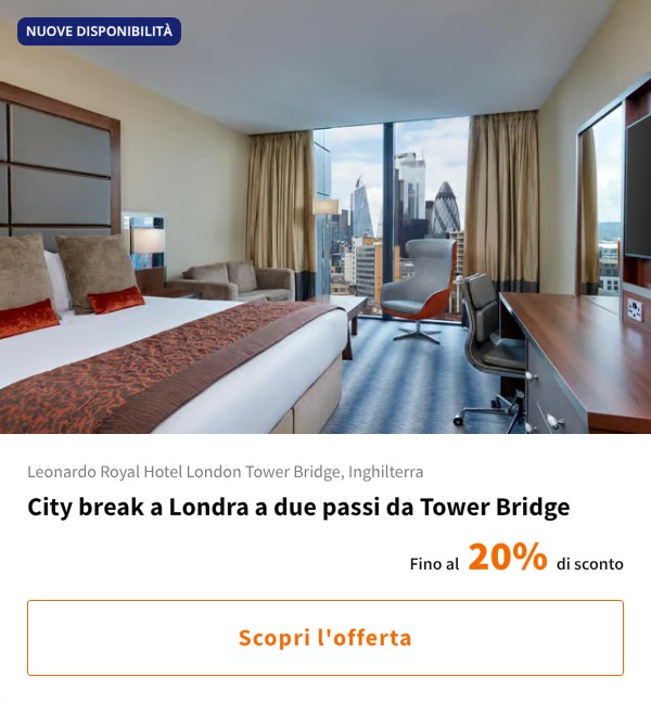 City break a Londra a due passi da Tower Bridge