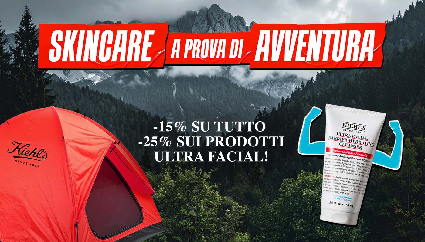 Skincare A Prova Di Avventura! -15% SU TUTTO, -25% SUI PRODOTTI ULTRA FACIAL!