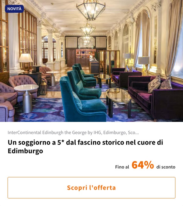 Un soggiorno a 5* dal fascino storico nel cuore di Edimburgo