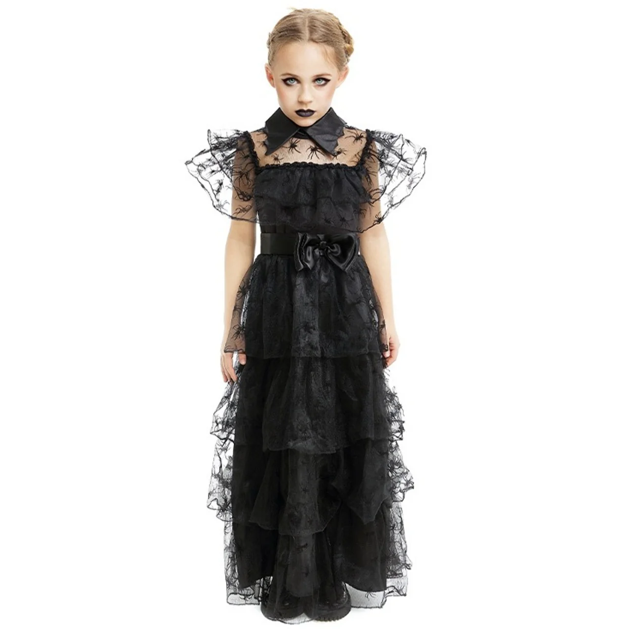 Image of Costume da Ragazza Inquietante Festa ragni per bambina