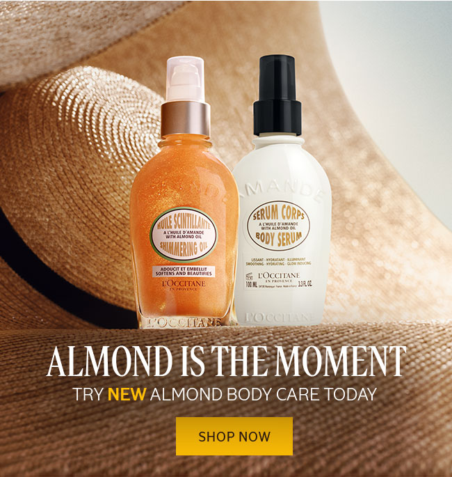 ALMOND IS THE MOMENT | TRY NEW ALMOND BODY CARE TODAY | SHOP NOW