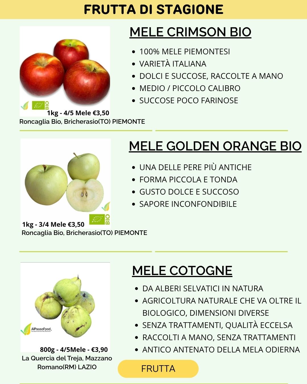 FRUTTA