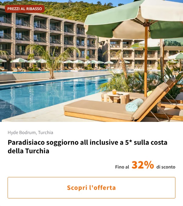 Paradisiaco soggiorno all inclusive a 5* sulla costa della Turchia
