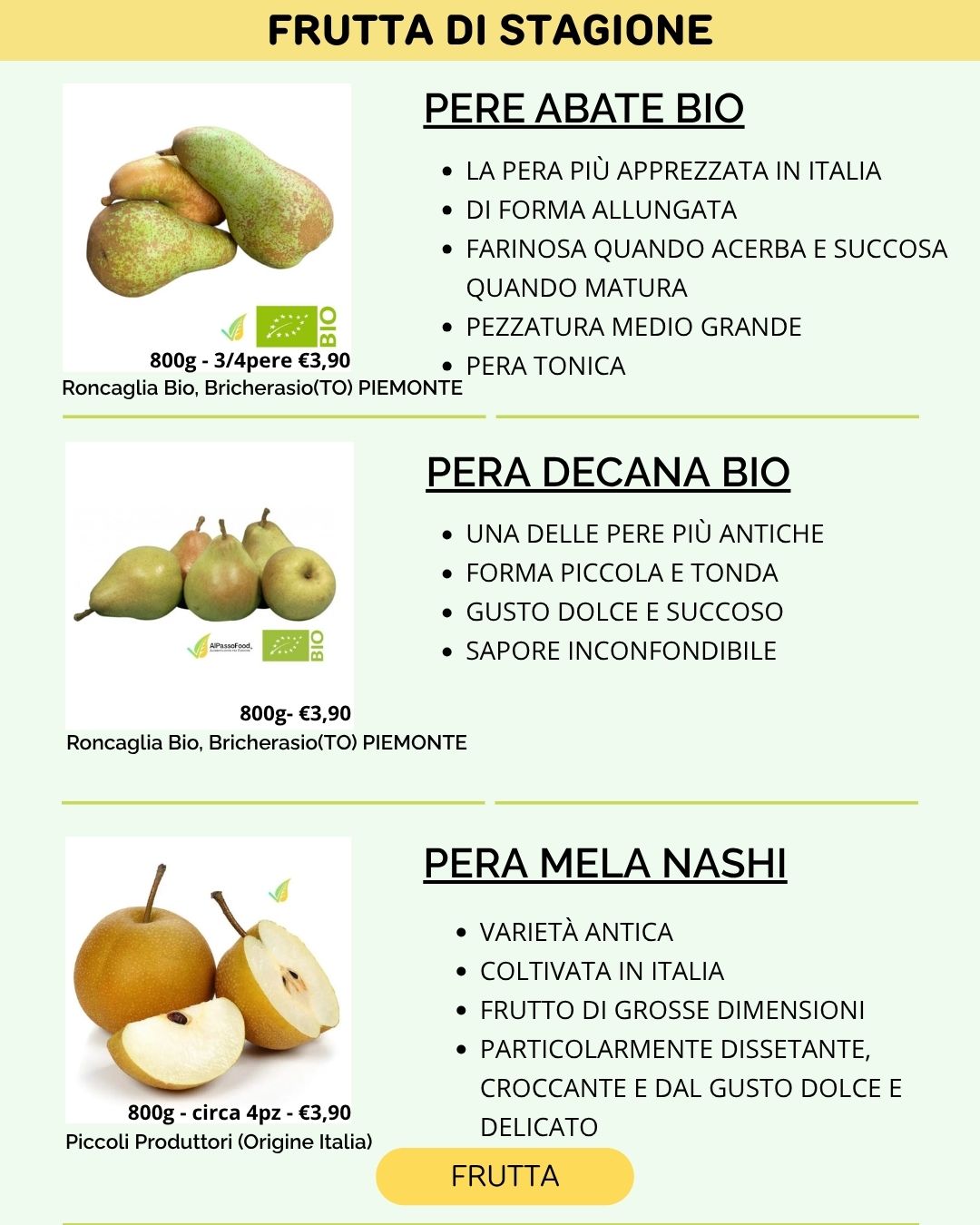 FRUTTA