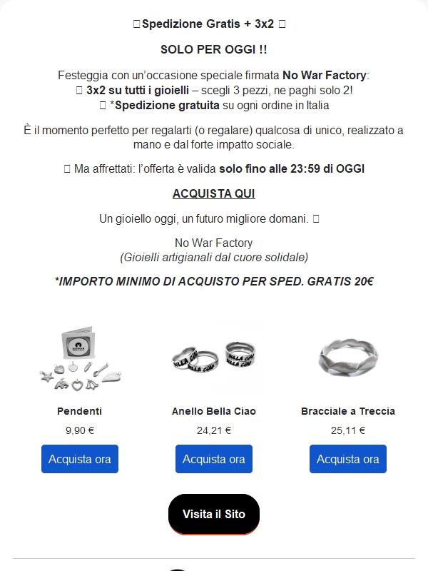 Solo per OGGI Spedizione Gratis + 3x2! 🌿