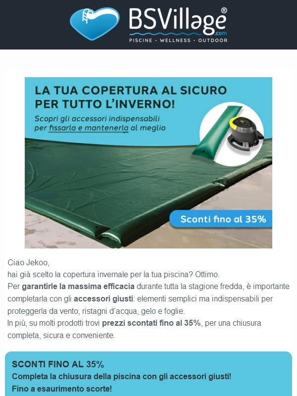 Chiudi la piscina al meglio con gli accessori che fanno la differenza!