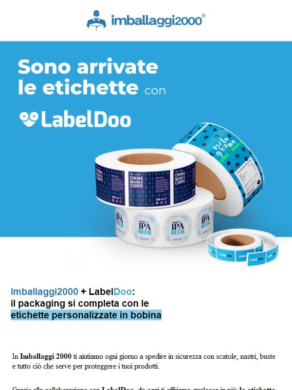 🤝 Novità LabelDoo: etichette + sconto!