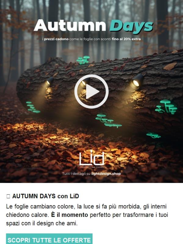 🍂 AUTUMN DAYS: Spedizione Gratis e Sconti fino al 20% Extra!
