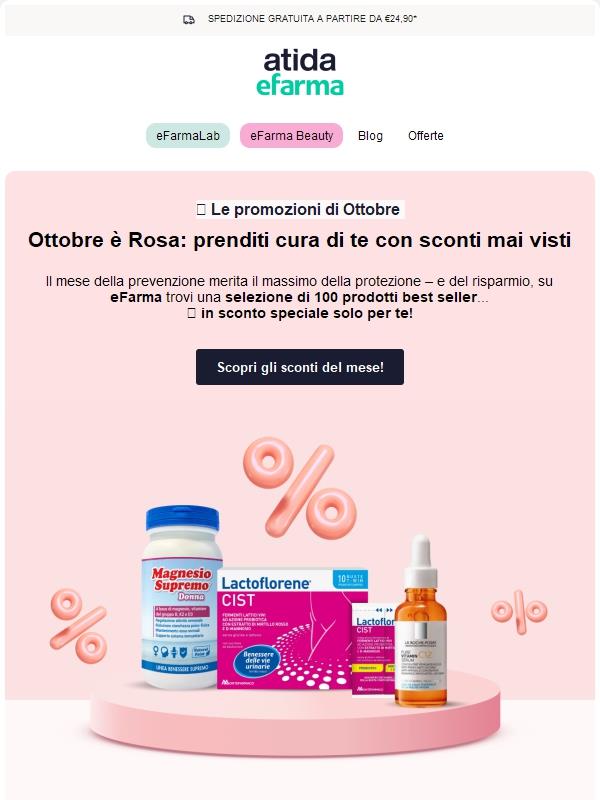 💝 Scopri le novità di Ottobre in promo su eFarma!