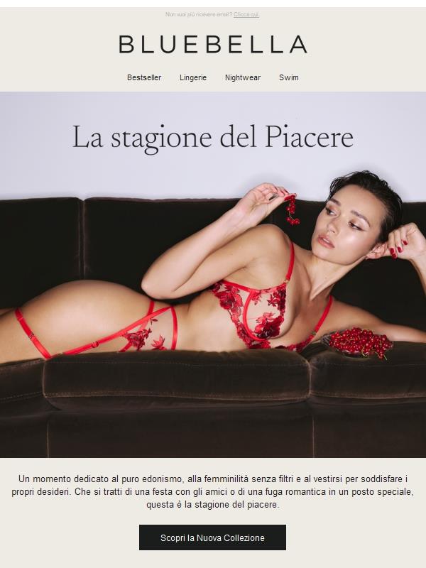 La nuova collezione è tutta incentrata sul piacere