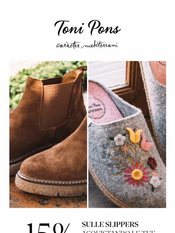 -15% sulle slippers acquistando le tue calzature outdoor