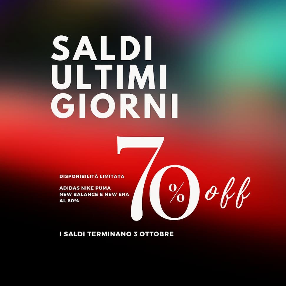 saldi al 70