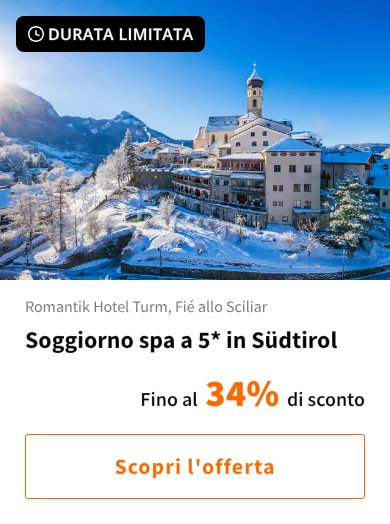 Soggiorno spa a 5* in Südtirol