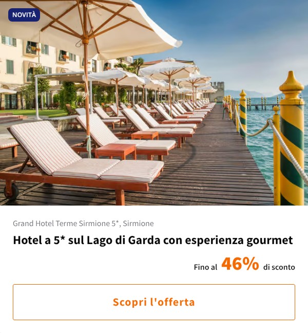 Hotel a 5* sul Lago di Garda con esperienza gourmet
