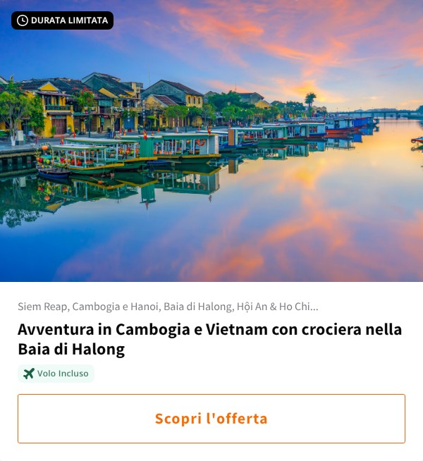 Avventura in Cambogia e Vietnam con crociera nella Baia di Halong