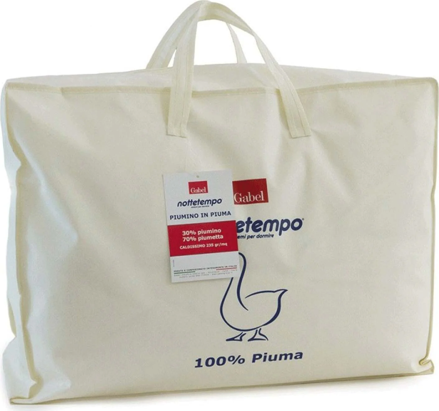 Piumino Matrimoniale 100% Piuma Vergine D'oca GABEL 30% piumino 70% piumette