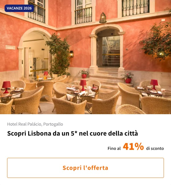 Scopri Lisbona da un 5* nel cuore della città