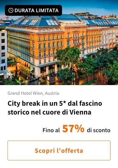 City break in un 5* dal fascino storico nel cuore di Vienna