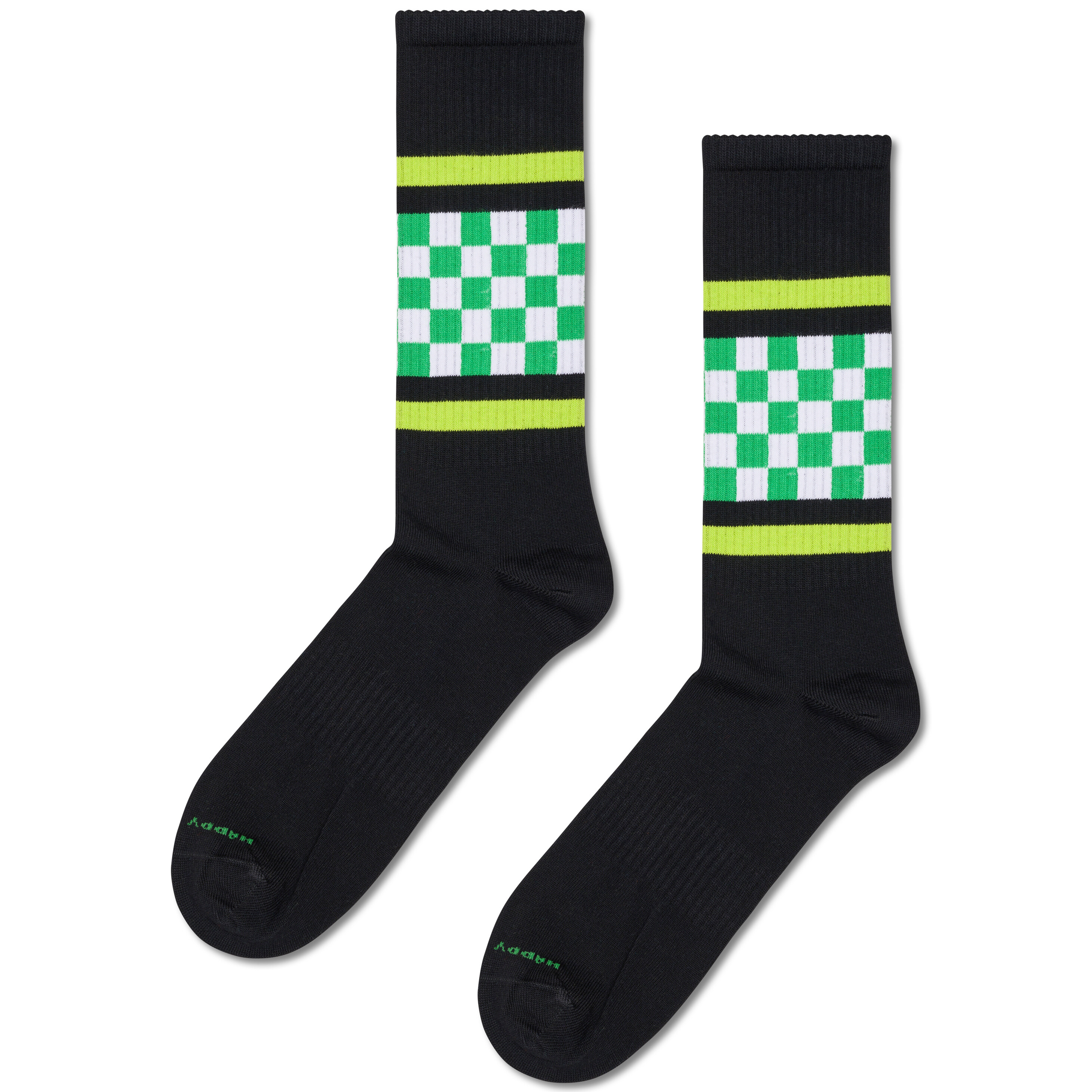 Checked Stripe Sneaker Sock