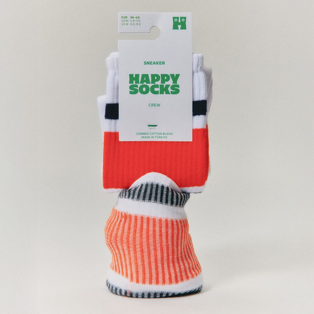 Simple Stripe Sneaker Sock