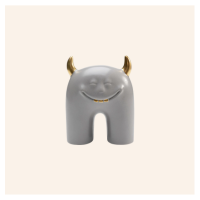 Oggetto decorativo Funny Teeth grigio