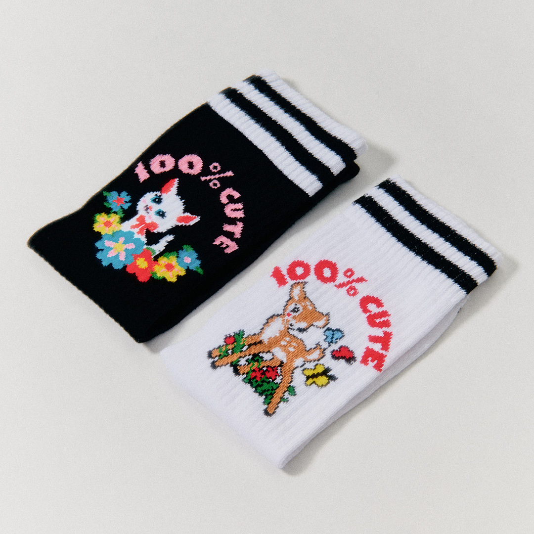Simple Stripe Sneaker Sock