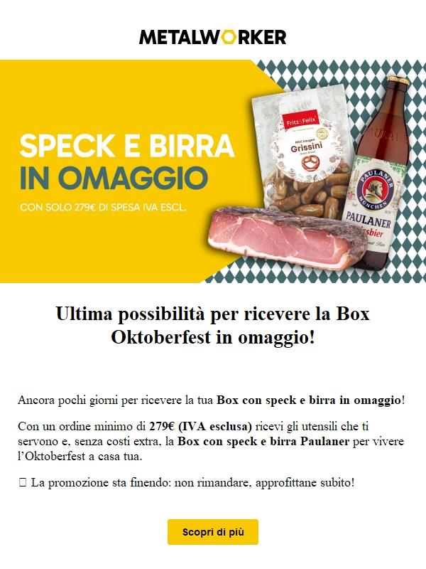 Ultima chiamata per la Box Oktoberfest in omaggio🎁