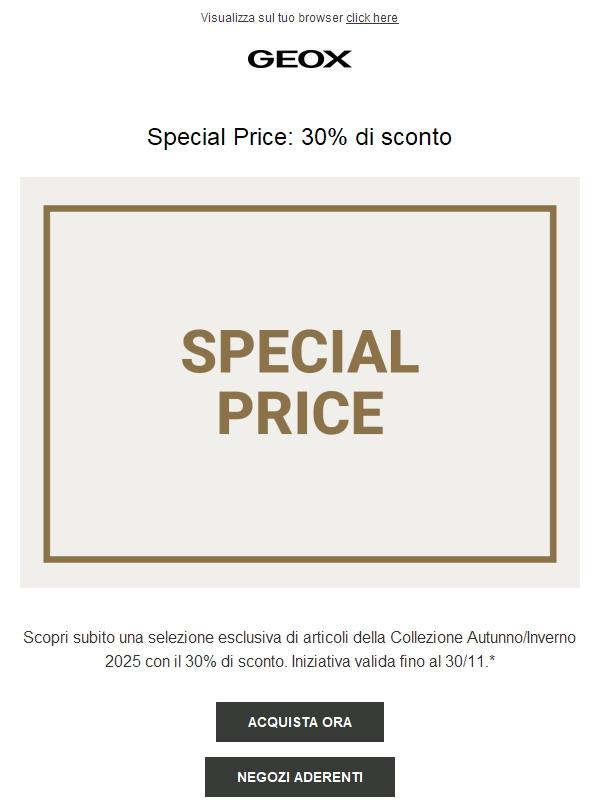 Sconto del 30% da non perdere!