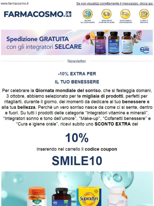 😄 Sorridi! -10% extra per il tuo benessere