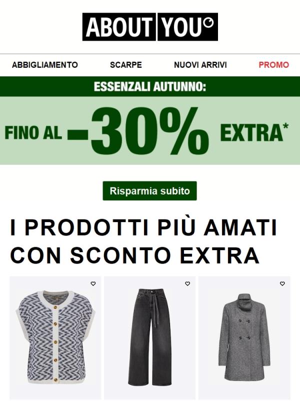 Fino al -30% EXTRA