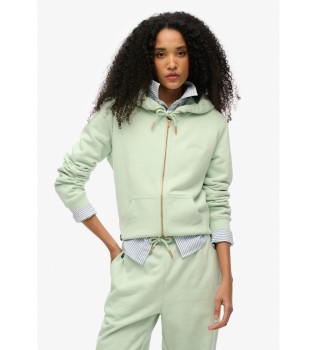 felpa-con-cappuccio-e-zip-con-logo-verde-essential
