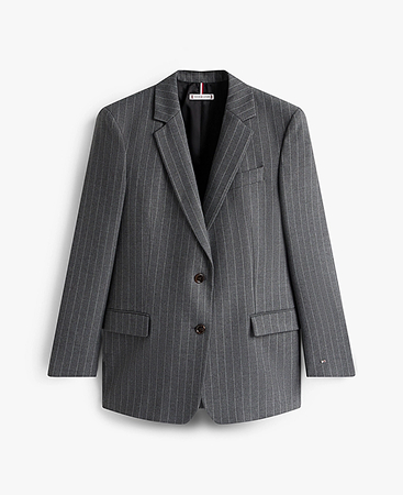 Blazer oversize gessato