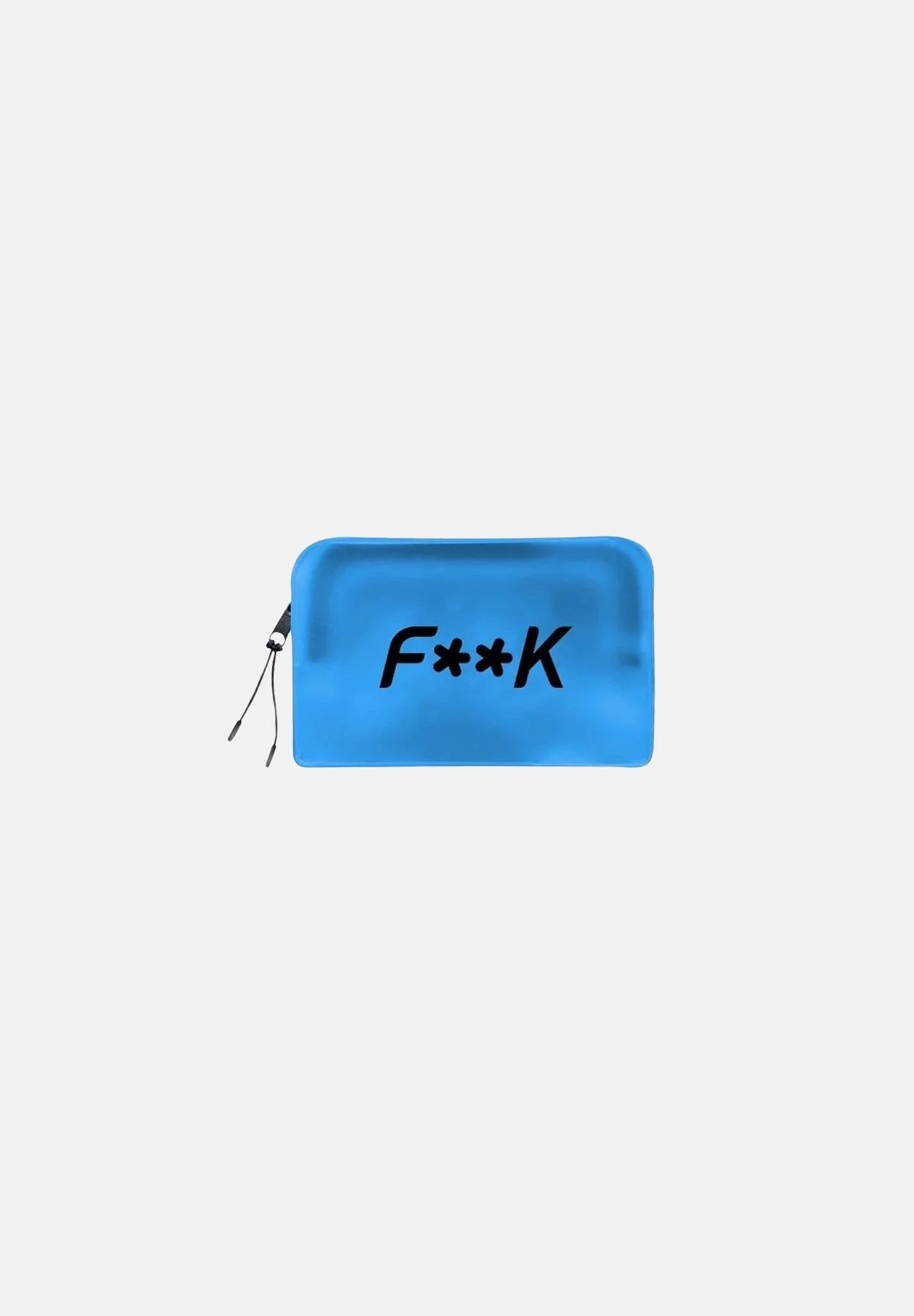 Image of F**K Astuccio blu da donna con stampa logo
