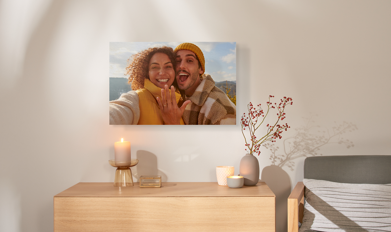 Foto su legno autunnale