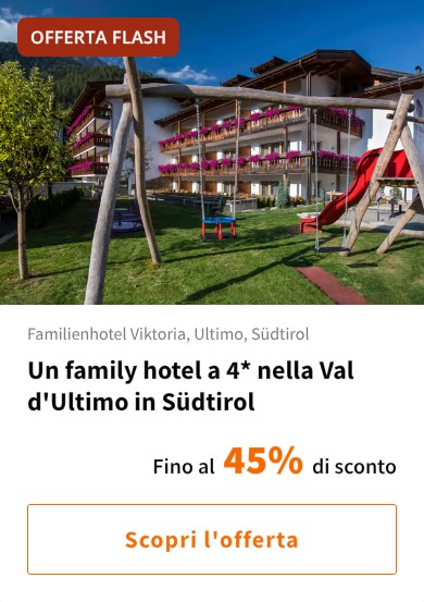 Un family hotel a 4* nella Val d&#x27;Ultimo in Südtirol