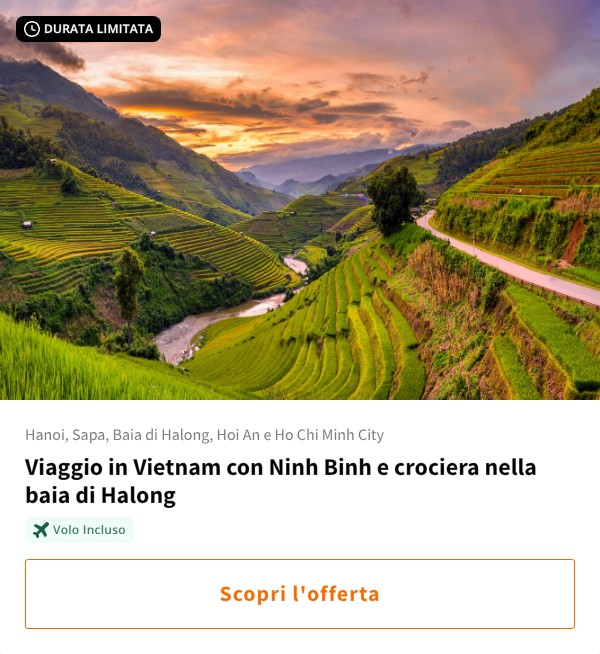 Viaggio in Vietnam con Ninh Binh e crociera nella baia di Halong