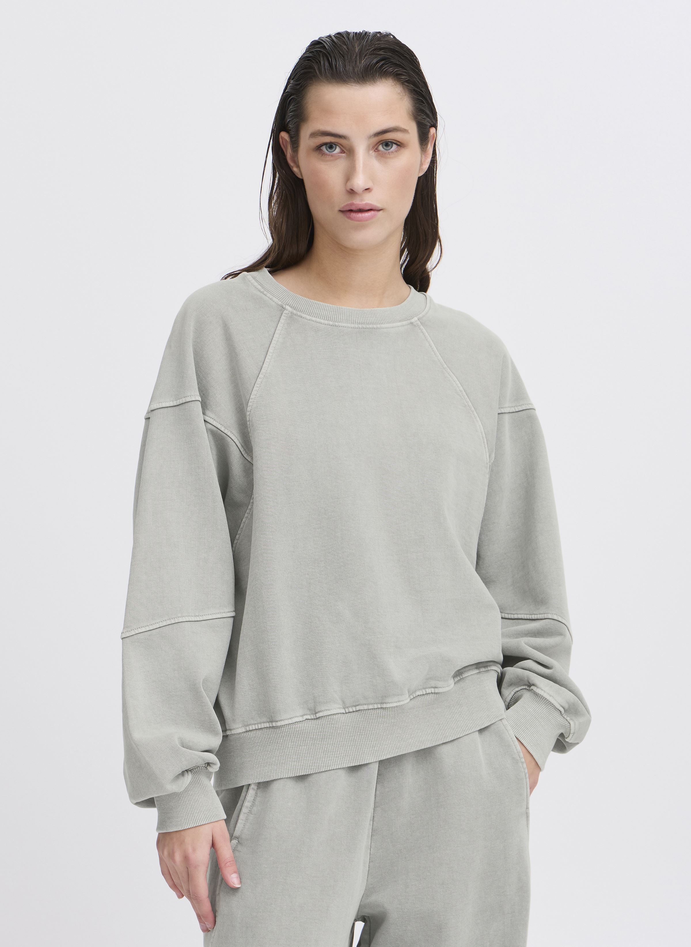 The Jogg Concept Felpe Felpa - JCRUBI CUTLINE SWEAT donna grigia