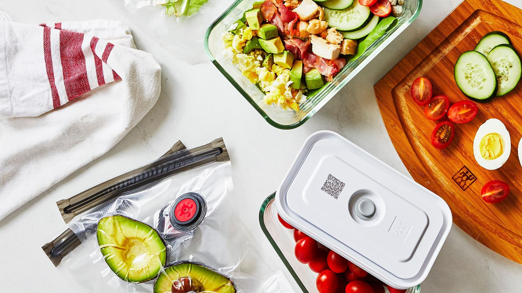 Prodotti freschi e sicuri in cucina