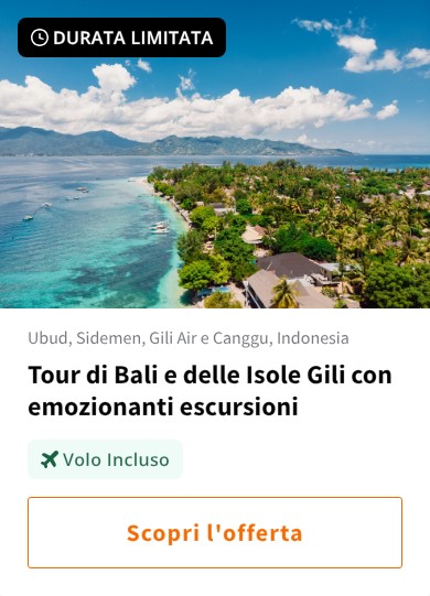 Tour di Bali e delle Isole Gili con emozionanti escursioni