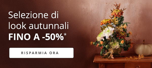 Look autunnali selezionati ora fino al -50%