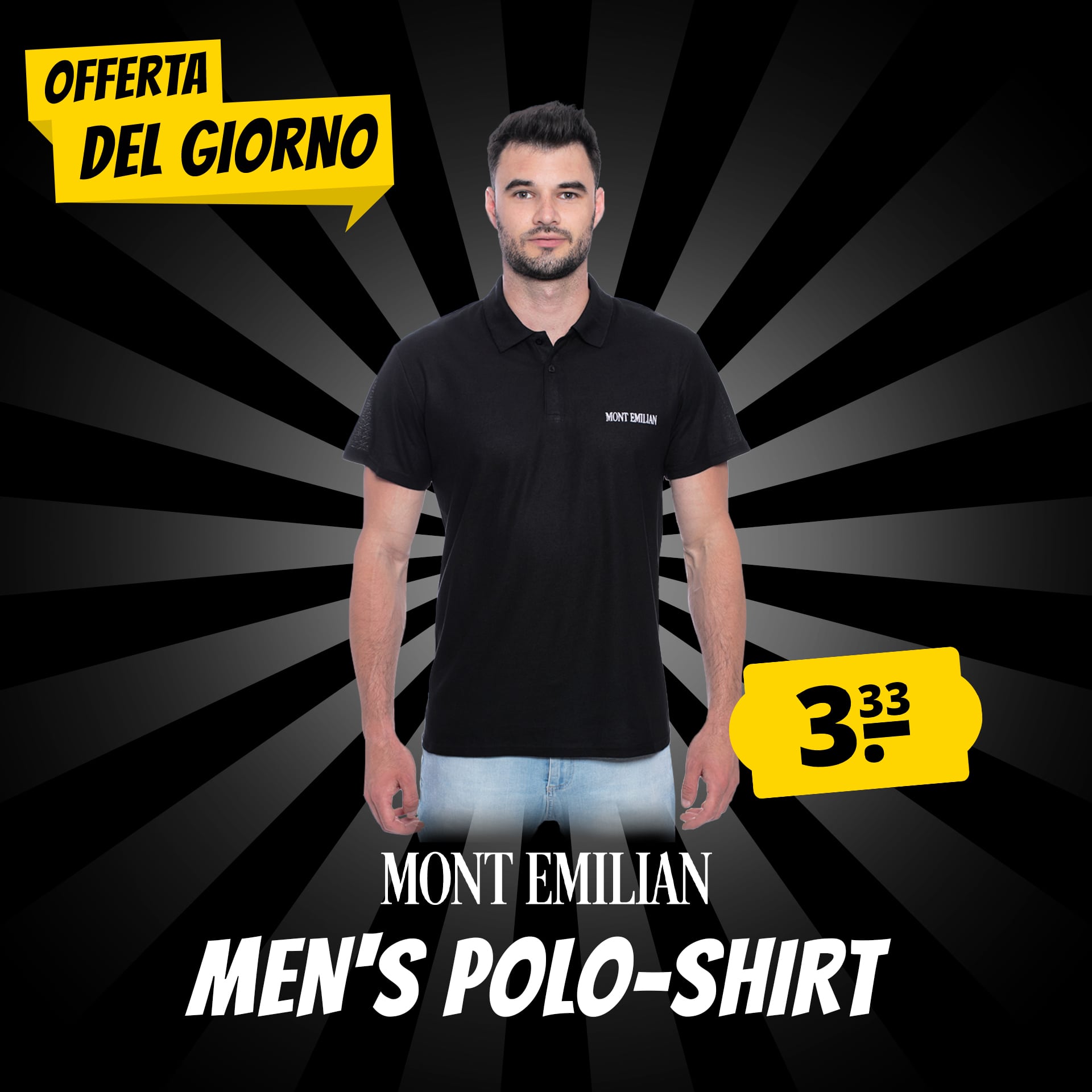 Mont Emilian caen uomo polo basic